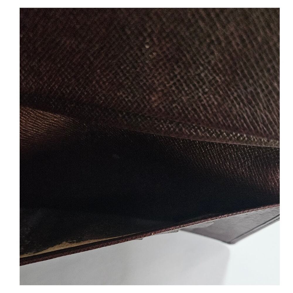 Louis Vuitton Taiga Brazza Long Wallet Brown Authentic Entrupy COA - Picture 9 of 13